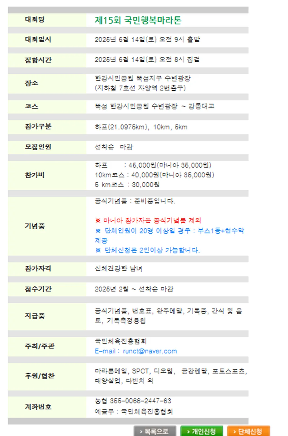 제15회 국민행복마라톤 이미지